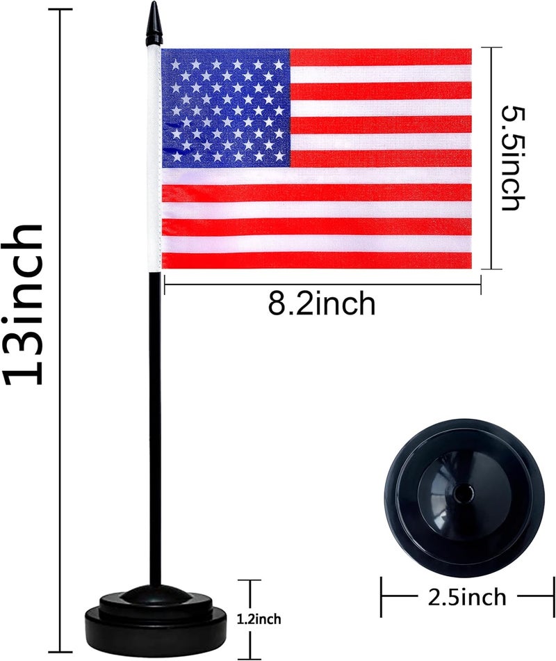 ZLXING 22 Countries Spanish Speaking Desk Flags Set Small Mini Latin American Latino Stick Flags for Heritage Hispanic Month Decorations,5x8 Inch - Image 2